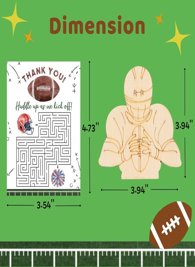 GOGREENWOVEN Football Party Favors - 12 PCS Football Birthday Party Supplies - Sports Theme Bubbles & Paint Crafts - American Rugby Birthday Decorations Goodie Bags Gifts Prizes for Kids Boys Toddler - Image 5